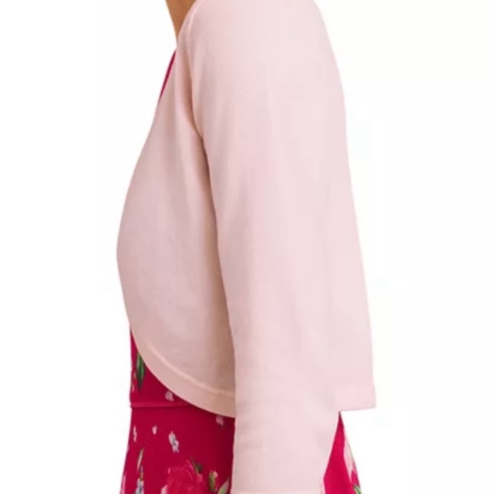Hobbs of London Chic Light Pink Bolero Shrug - Picture 4 of 8